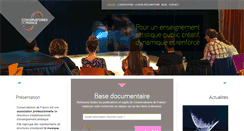 Desktop Screenshot of conservatoires-de-france.com